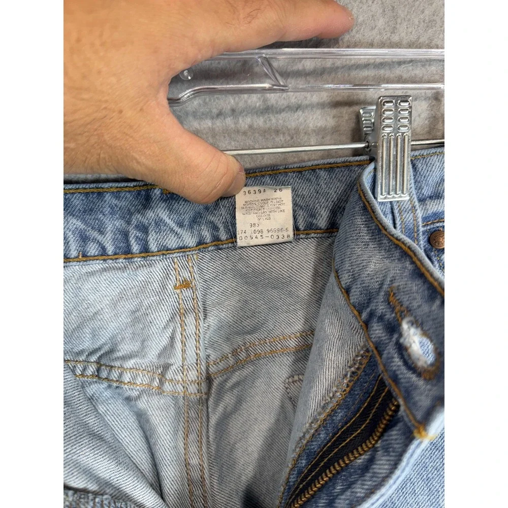 Levis 545 Jeans Mens 42x32 Blue Loose Fit Denim Tapered Leg Zip Fly 90s Y2K‎